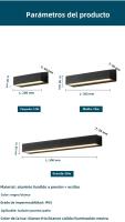 Lámpara De Pared Exterior LED IP65 Impermeable En Aluminio Para Decoración De Patio Puerta Garage Iluminación Moderna - details 12