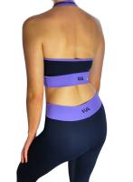 Leggings Deportivos Mujer Azul Marino con Cintura Alta Lila – WA Wild Animal | Sujeción, Comodidad y Estilo - details 1