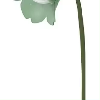 Lámpara de escritorio LED con forma de Flor, inalámbrica, ajustable, con Cuello de CISne, regulable, tacthil, recargable, para dormitorio de Estudiantes (GREEN) - 1