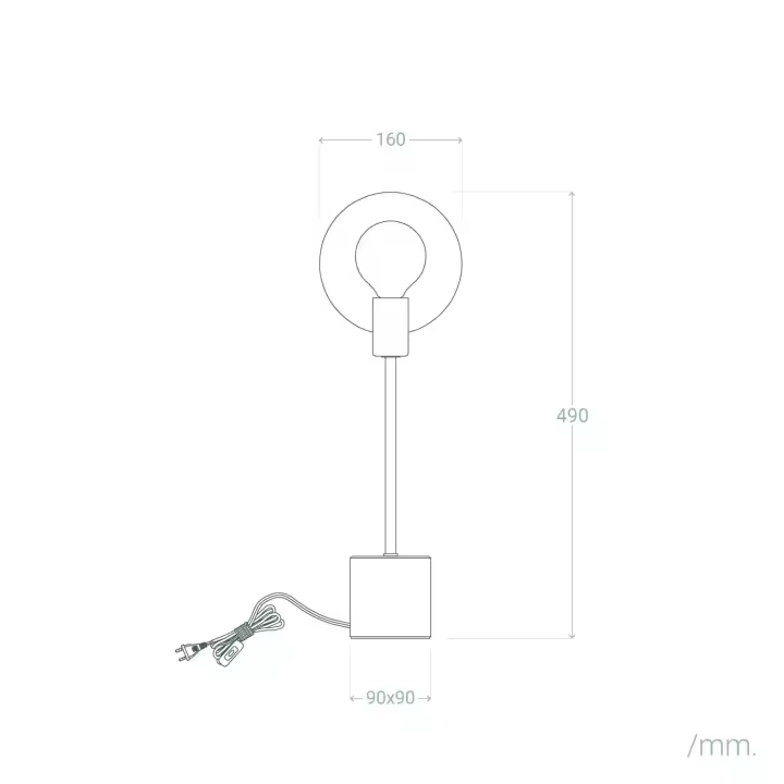 Ledkia Lámpara de Mesa Mármol y Metal Argos Dorado - 1