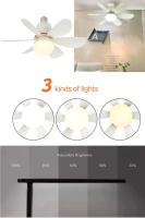 Ventilador De Techo Moderno Con 6 Hojas De ABS 16 Pulgadas Luz LED Para Decoración De Dormitorio Y Sala De Estar Control Remoto Potencia 30W/40W - details 2