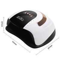 Lámpara UV LED para Secado de Uñas Lámpara de Manicura con Pantalla LCD 57/36LED 268/120W Lámpara UV para Esmalte de Gel Marca Producto para Belleza - details 2