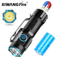 Linterna Portátil Recargable Zoom White Beam Light De Larga Distancia Tipo-C USB Para Exteriores Y Hogar Material De Aluminio Luz LED Impermeable - details 0