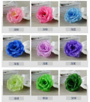 Rosa Artificial De Seda Amarilla/Oro Y Plateada 8cm Para Decoración De Boda Fiesta Doméstica Banquete DIY Flores Decorativas - details 13