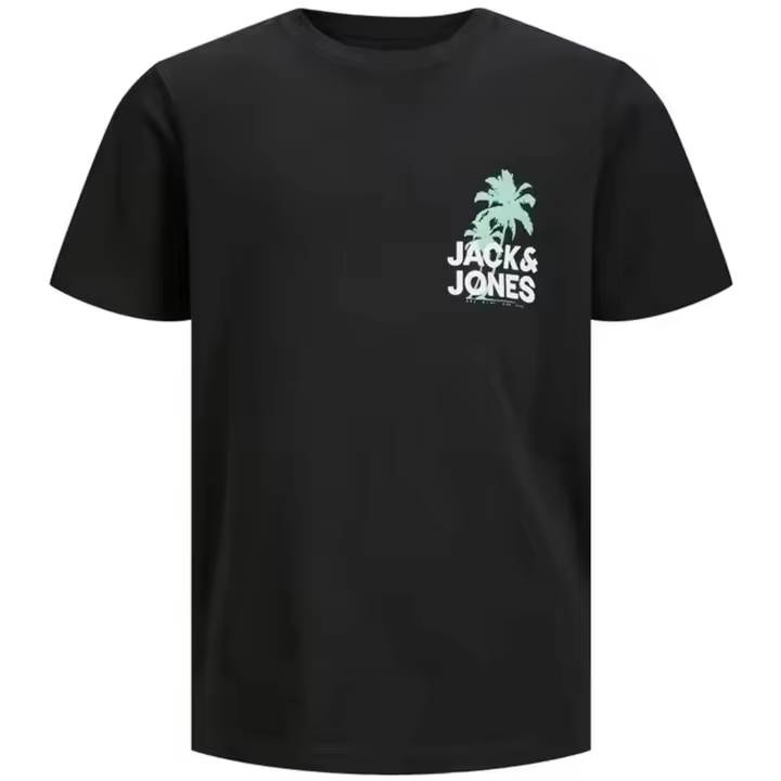 Camiseta marca Jack & Jones modelo 12239451-Negro para niñ@ en color negro - 1
