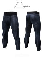 Pantalones de entrenamiento de compresión para hombre, mallas cortas deportivas de secado rápido para gimnasio, Fitness, culturismo, 
Leggings de capa Base para correr con - details 12