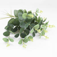 10/20/30Pcs Ramas De Eucalipto Artificiales Con Hojas Verdes Para Decoración De Hogar Jardín Vaso Fiesta De Boda Decoración De Eventos Flores Falsas - details 4