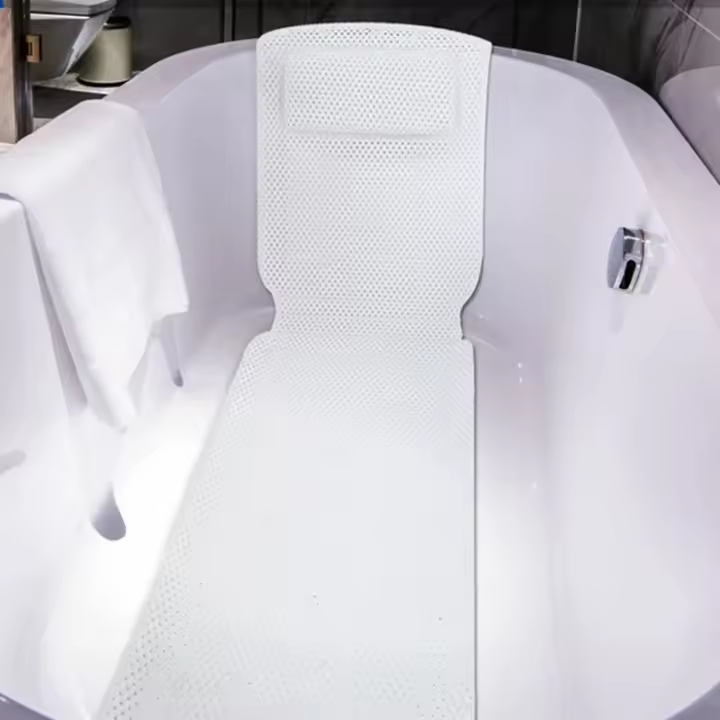 Almohadilla De Baño PVC Espuma Transpirable Con Capas De Malla 3D Y Cojín Para Cuerpo Completo Tapete Antideslizante Spa De Bañera Matrícula De Almohadilla - 1