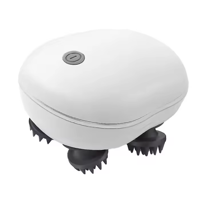Masajeador de cabeza Eléctrico portátil para el Alivio del estrés del cencimiento del Cabello (Blanco) - 1