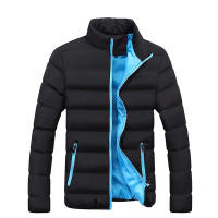 Nueva Chaqueta De Invierno Para Hombre Con Cuello Erguido Y Cremallera Chaqueta De Algodón Gruesa De Manga Larga Tallas Grandes - details 3