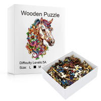Rompecabezas De Madera Con Forma De Caballos Coloridos Juego De Puzzle Dificil Regalos Para Cumpleaños Para Niños Y Adultos - details 5