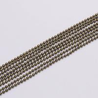Cadenas De Bolas Metálicas En Lote De 5m Para Joyería DIY Accesorios De Enlaces De Collar Tamaños 1.2 1.5 2.0 Mm - details 3