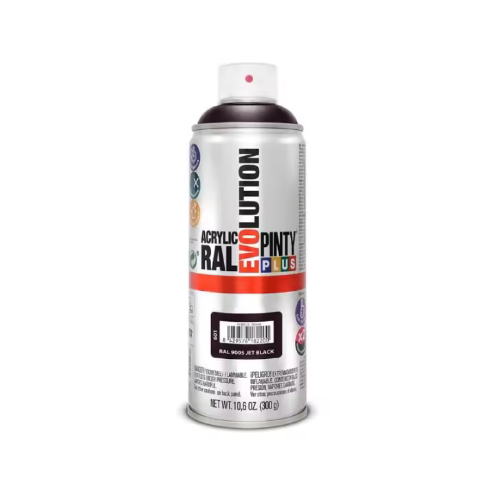 PINTURA SPRAY ACRILICA NEGRO PINTYPLUS 400ML - 1