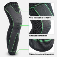 Manguito De Compresión Para Rodilla Protección Elástica Con Soporte De Silicona Para Voleibol Y Correr Accesorio Deportivo Para Todas Las Edades - details 5