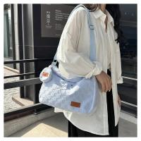 Nueva Bolso De Hombro Para Mujer Estilo Harajuku Diseñador Moda Tamaño Grande Capacidad Grande Estampado Solido Y Cuadros Bolso Transversal Para Estudiantes - details 6