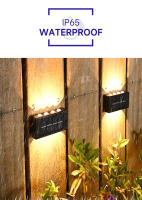 Lámpara De Pared Solar 4/6/8/10 LEDs Impermeable Para Exteriores Iluminação En Dirección Vertical Y Horizontal Decoración Para Jardín Casa Y Porche - details 1