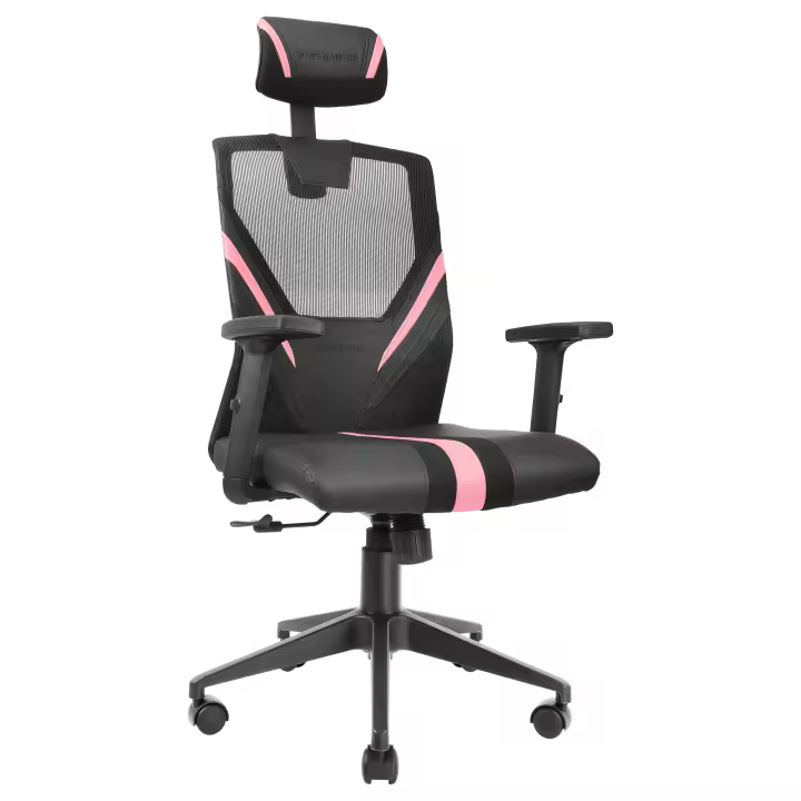 Mars Gaming MGC-ERGO, Silla Gaming Ergonómica, Malla Transpirable, Respaldo Reclinable, Soportes Ajustables Cervical, Lumbar y Reposabrazos, Silla Gaming en 7 Colores - 1