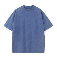 Camiseta De Algodón Americanas Para Hombre Tallas Grandes Verano Vintage Camisetas Lavadas Casual Manga Corta Tops Básicos - details 2