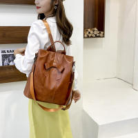 Mochila antirobo para Mujer, Piel sintética,para citas, excursiones, Actividades en interiores y Exteriores - details 2