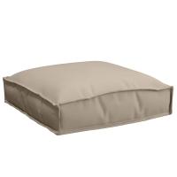 vidaXL Cojín de Exterior Set de 4 Taupe Tela de Poliéster 40 x 40 x 8 cm - details 3