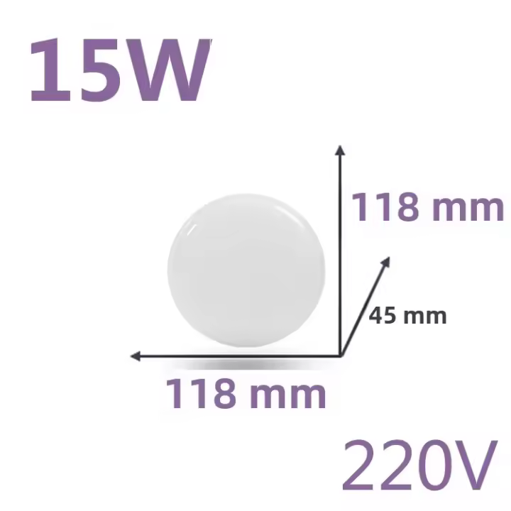 Lámpara De Techo LED Ultra Delgada Moderna 220V Para Sala De Estar Baño Dormitorio Cocina Iluminación Montada En Superficie - 1