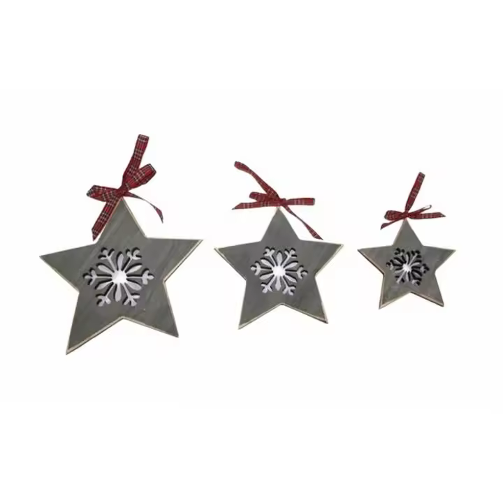 Gerimport Set de Navidad - Estrellas de Navidad - Adornos y Modelos Navideños - 3 Piezas - 1