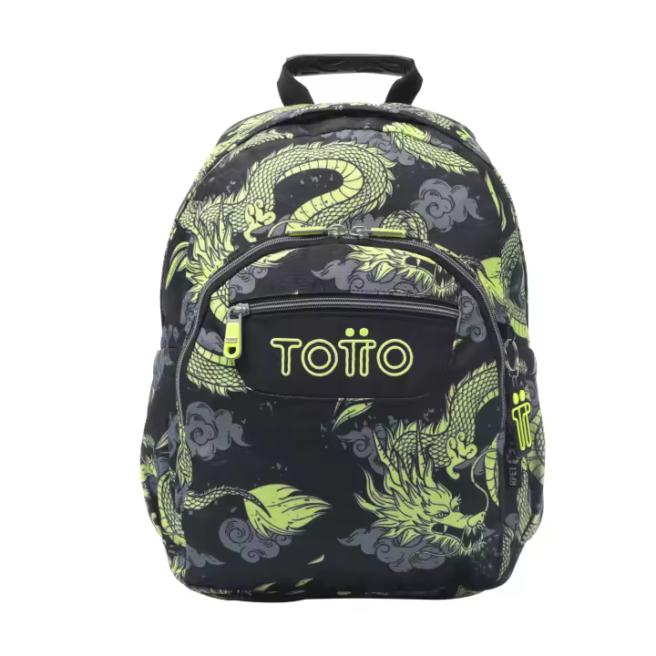 Totto Mochila escolar  Gommas  -Dimensiones:29 x 39 x 14 cm-Material:Poliester reciclado - 1