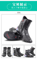 Botas De Motocicleta Para Hombre Y Mujer Microfibra Cuero Anticolisión Protección De Tornillo Moto Racing Botas Cortas A004 - details 6