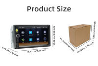 BQCC 2 Din 7" Radio Para Coche Universal Con Android Auto Carplay FM USB BT Estéreo Colorido AUX Multimedia In-Dash 12V - details 15