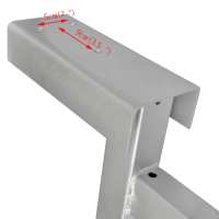 vidaXL Soporte con tope de proa para remolque de barcos - details 4