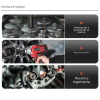 Llave De Impacto Eléctrica Sin Cable 520N.M 1/2 Pulgada Destornillador Para Batería Makita 18V Herramienta De Potencia Para DIY En El Hogar - details 4