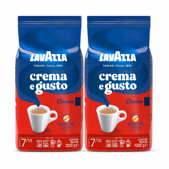 Lavazza Granos Crema e Gusto Classico 2 Kg - PACK 2 UNIDADES - QUMIR - 1