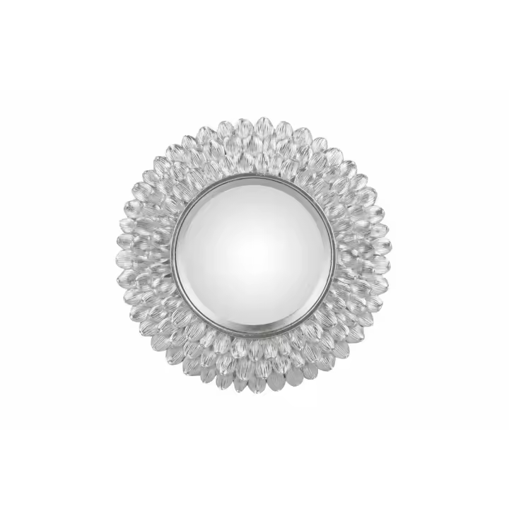 Adda Home Espejo Resina Plateado Decorativo 24,3x2,2x24,3 Cm - 1