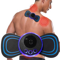 Masajeador De Cuello EMS Portátil Estimulador Muscular Piel Amigable Con Pulso TENS Alivio Del Dolor Herramienta De Masaje Para Cervical Y Espalda - details 12