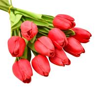 Tulipán Artificial De Toque Realista 1 Pieza Decoración De Boda Fiesta Hogar Regalo Para Día De San Valentín Y Día De La Madre - details 1