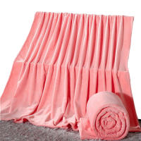 Manta De Terciopelo Coral 230GSM Azul Rosa Suave Cálida Para Cama Y Sofa Estilo Americano Poliéster Antipelusa Portátil Para Todas Las Estaciones - details 7