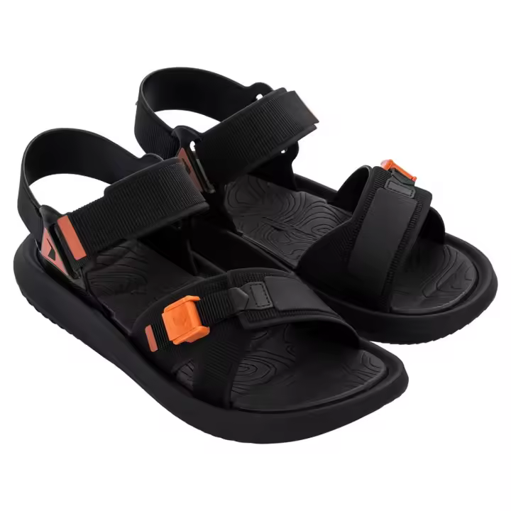 Calzado hombre Chanclas Rider Sandalias Rt Papete Negro - 1