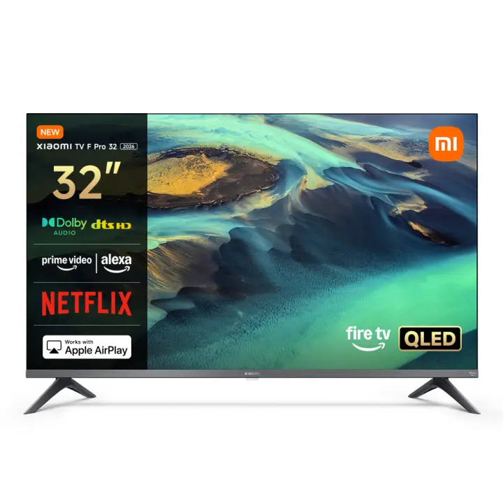 Oficial | Xiaomi TV F Pro 32 2026, Pantalla QLED colorida y brillante, Elegante acabado metálico con diseño de bisel ultrafino, Sonido rico con Dolby Audio™ y DTS-HD, Fire TV integrado, Fácil control por voz con Alexa - 1