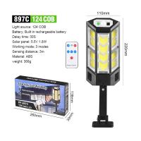 Lámpara Solar LED Potente Con Sensor De Movimiento Impermeable Luz De Jardín Solar Moderna Para Calle Y Paseo Exterior - details 14