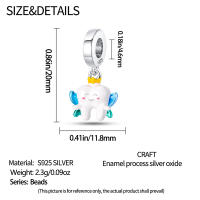 Encantos De Bolas De Plata 925 Para Joyería DIY Serie De Ocupaciones Doctor Artista Musician Enfermera Compatible Con Qikaola Pulseras - details 10