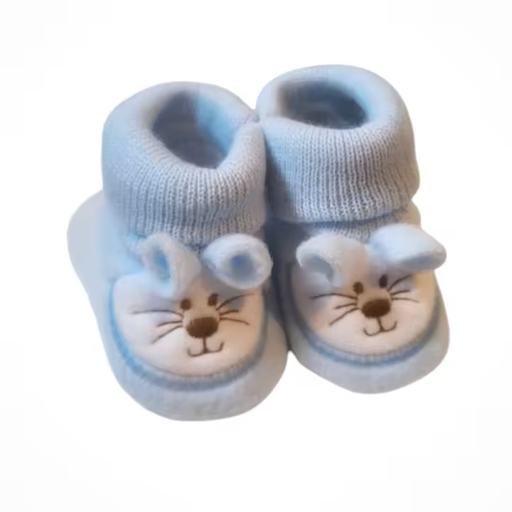 Patucos bebé recién nacido suaves, Zapatos bebé con diseño ratón, Patucos antideslizantes recién nacido, Zapatitos bebé orejas y bigotes ratón, Calzado bebé primeros pasos animalito, Patucos recién nacido ratón cómodos, Zapatitos suaves bebé estilo ratón - 1