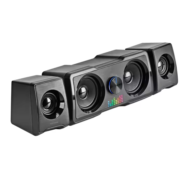 Mars Gaming MS22, Altavoces Compactos Gaming 2.2, RGB Flow, Subwoofer, DSP 35W, Altavoces RGB Negro o Blanco - 1