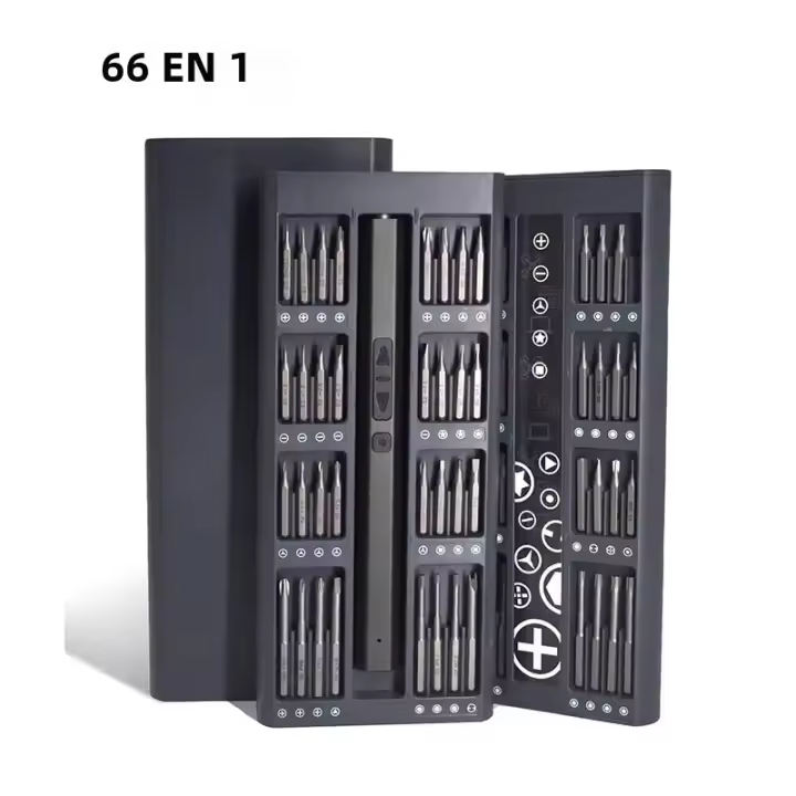 Juego De Destornilladores Eléctricos Multifuncional Con Alta Torque Recargable Herramientas Completas Para Mantenimiento En Casa - 1