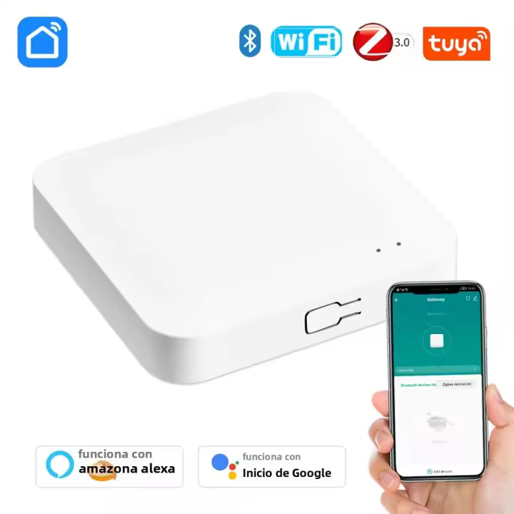 Puente De Control Remoto ZigBee Bluetooth Tuya Smart Life Multimodo Herramienta Domótica Compatible Con Alexa Y Google Home - 1