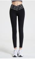 Leggings Deportivos Mujer alta Cruzada cinturón push up con estampado moderno - details 3