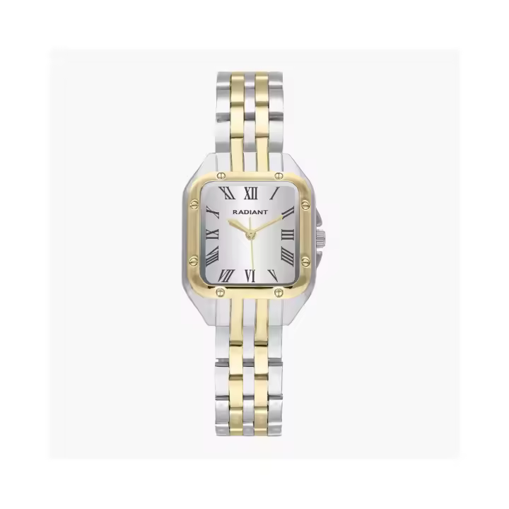 Radiant Reloj Mujer Bahamas 28mm White Dial Bitone Ipg Braz Metal 3 Atm - 1