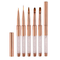 Pincel De Dibujar Para Uñas Con Diamantes Y Patrones De Líneas Herramienta De Manicura Acrílico UV Gel Extensión 5Estilos - details 0