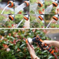 Pistola De Rociador De Agua Ajustable Para Lavar Coche Y Jardín Con 8 Patrones Alta Presión Portátil Material ABS - details 0