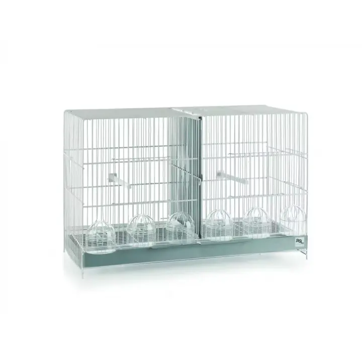RSL - Jaula de cría 1402BL (Puerta Guillotina) (59x38x26cm) color blanca - 1