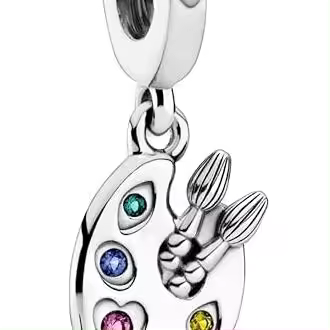 Charm colgante "Paleta de Artista" de Pandora - Compatible con pulseras Moments - Joyería para mujer - Regalo para las mujeres de tu vida，Incluye Caja Original - 1